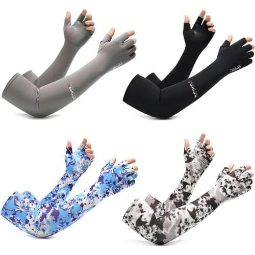 Cool Men Women Arm Sleeve Gloves Running Cycling Sleeves Fishing Bike Sport Protective Arm Warmers UV Protection Cover