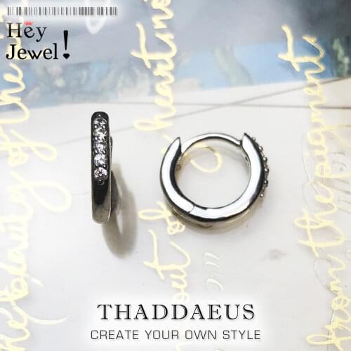 Small Creole Classic Hinged Hoop Earrings,Europe Style Fashion Good Jewelry For Women,2019 Gift In Pure 925 Sterling Silver