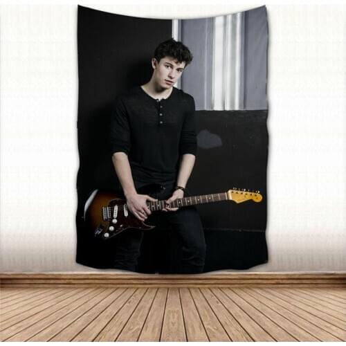 Custom Shawn Mendes Wall Hanging Tapestry Sheets Home Decorative Tapestries Beach Towel Yoga Mat Blanket Table Cloth