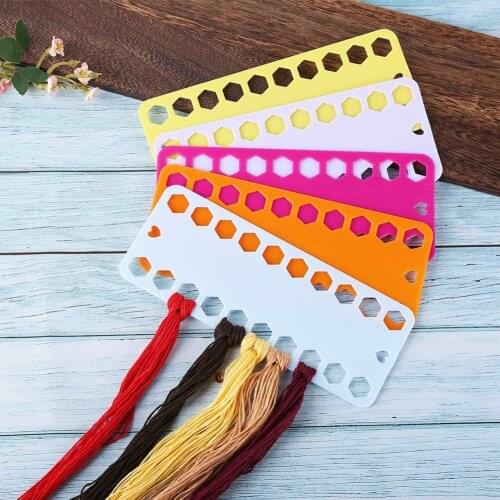 Floss Bobbin Sewing Thread Winding Plate Board Card for Cross Stitch Embroidery Thread Bobbins Organizer