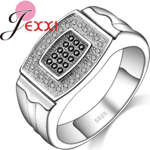 Wholesale Romantic Love Jewelry Zircon Rhinestone 925 Sterling Silver Ring Size 7 8 9 Women Bridal Wedding Free Shipping