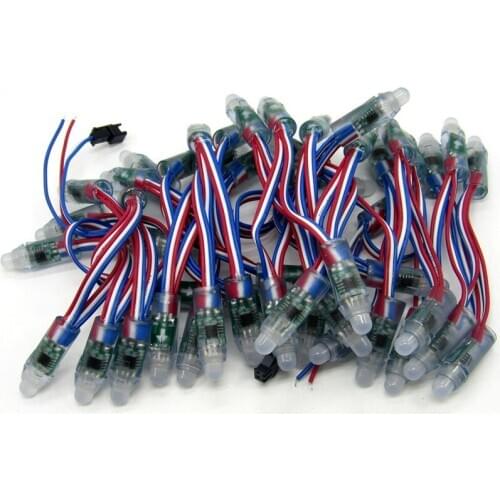 5V 12V WS2811 UCS1903 SM16703 IC 12mm rgb pixel string led module light Waterproof IP68 Round Shape 50pixels/string lightbox