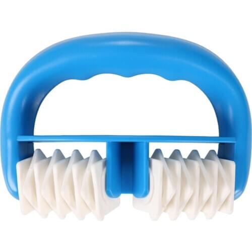 Portable D Type Fat Control Dual Roller Massager Anti Fatigue Pain Relief Tool Leg Abdomen Neck Buttock Fast Anti Cellulite Tool