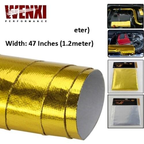 SELF ADHESIVE REFLECT-A-GOLD HEAT WRAP BARRIER High Quality 39in.x 47in.Piece For VW PASSAT AUDI A4 B6 With WX Card 1614