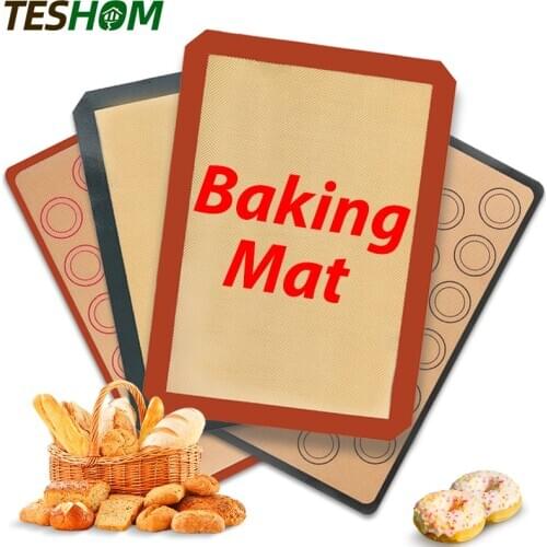 Silicone Baking Mat Pad Sheet Baking Pastry Tools Non-Stick Rolling Dough Mat Large Size For Cake Cookie Macaron Kitchen Tools