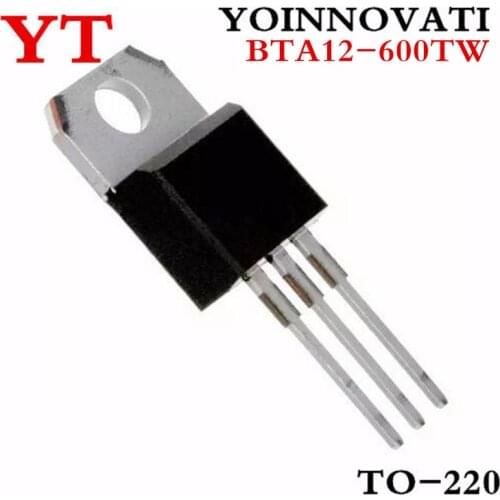 20pcs/lot BTA12-600TW BTA12-600 BTA12600TW TRIAC SENS GATE 600V 12A TO220 IC Best quality