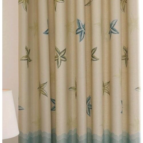 Cartoon Starfish Print Curtains and Tulle Curtains Childrens Room Curtains Childrens Room Living Room Baby Boy Curtains