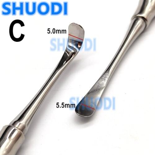 1Piece Dental Implant Periosteal Elevator Type C Separator Reflecting Retractor Peristeel Splitter Tool Surgery Tool Double End
