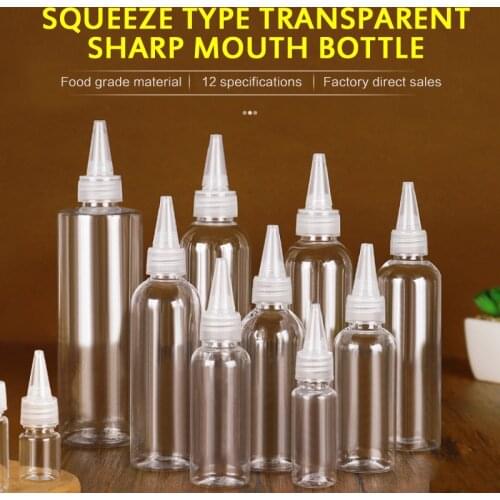 100ml/10ml Spray Bottles Portable Transparent Travel Sharp-mouth Bottle Plastic Bottle Container Refillable Cosmetics Container