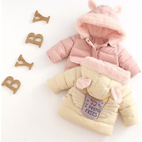 2020 Baby Girl Winter Jacket Infant Snowsuit Childrens Plush Velvet Winter Coat Kids Angel Wings Parka Toddler Girl Snow Suit