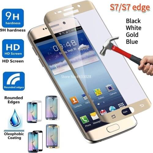 3D Curved for Samsung Galaxy S7 Edge Full Cover Tempered Glass Screen Protector For Samsung S7edge S7 Protective Film Glass