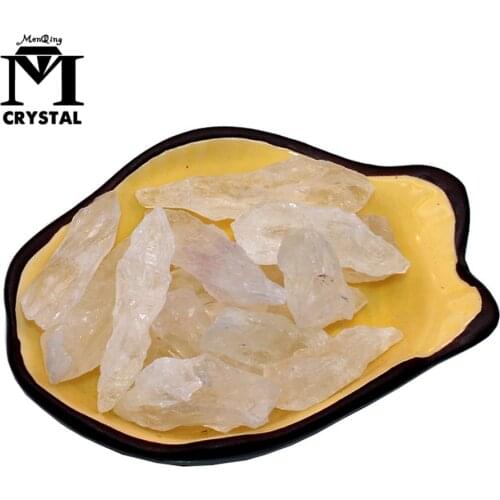 50g/bag Natural clear quartz stone Rough Raw Gemstone Mineral Specimen Rock Garden fish tank decoration Healing Decoration