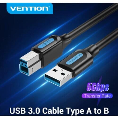 Vention USB Printer Cable USB Type B Male to A Male USB 2.0 Cable for Canon Epson HP ZJiang Label Printer USB 2.0 Printer Cable