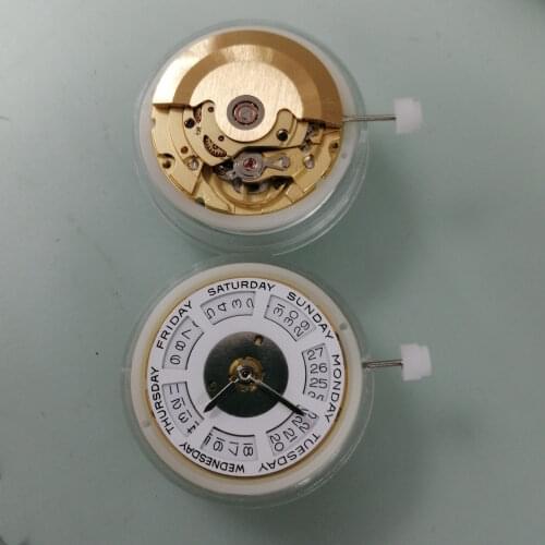 Watch accessories Domestic 2834 movement fully automatic mechanical double calendar movement automatic winding watch movement go