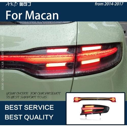 AKD Car Tail Lights for Macan 2014-2017 Macan 95B LED Tail Light Upgrade New Design Tail Lamp Dynamic Automotive Accessories