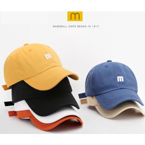 SLECKTON Mens Cotton Baseball Cap for Women and Men Fashion Snapback Hats M Embroidery Hat Casual Summer Visors Gorras Unisex