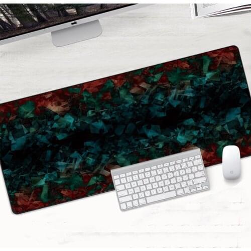 Black Wood Lines Large Mouse Pad Locking Edge Laptop Computer Mat Rubber Non-slip Mousepad Custom Desktop Keyboard Durable Pad