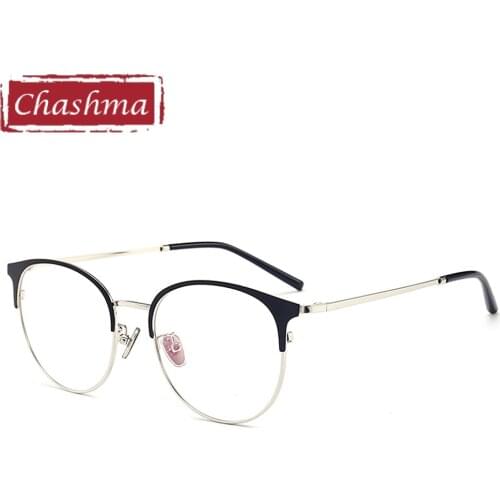 Chashma Brand Quality Eye Frames Retro Big Circle Eyeglasses Female Male Prescription Glasses Full Rimmed Round Glasses