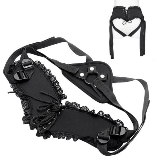 IKOKY Lace Sex Toys for Women Lesbian Wearable Adult Products Strapon Penis Bondage Female Masturbator Strap On Dildos Pants