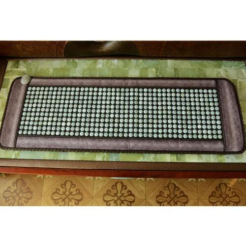 Far Infrared Thermal Jade Seat Cushion Hot jade stone heating cushion warm jade massa ge cushion free eye cover 50*150CM