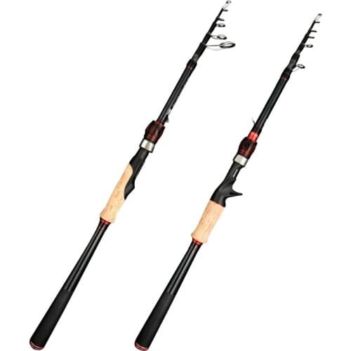 Mavllos Carbon Fishing Rod Fast Action 2.1M 2.4M 2.7M 3.0M Portable Travel Spinning Casting Rod Saltwater Sea Bass Fishing Rods