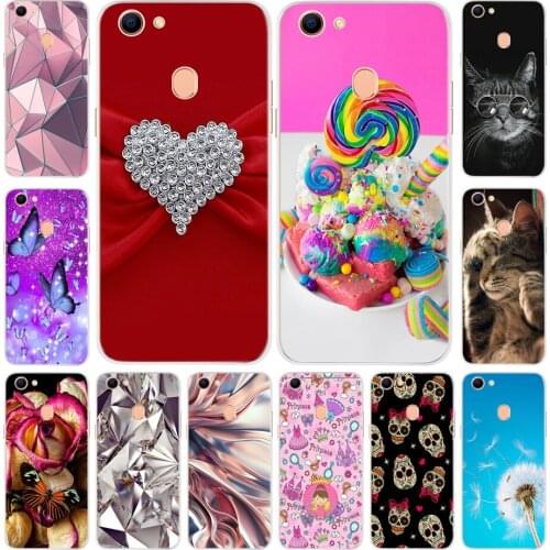 Lovely Pattern Soft Silicone Cover For OPPO F5 F 5 Case Transparent TPU Soft Phone Back Cover For OPPO F5 Plus F5 F5Plus Funda