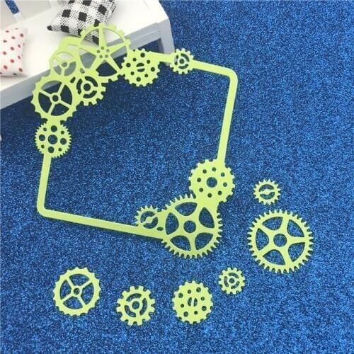 Gear set Metal Cutting Dies Stencil for DIY Scrapbooking Photo Album Paper Card Decorative Craft Diecut