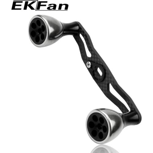 EKfan 105MM New carbon fiber Fishing Handle Suitable for daiwa Shimano Bait Casting and Water-drop and Drum-wheel Jig Reel