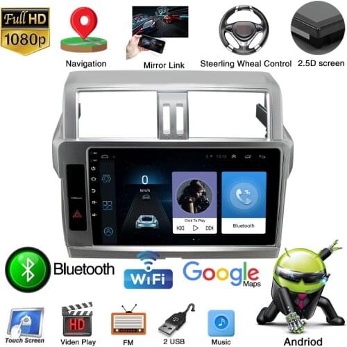 It Is Suitable for 14-17 Toyota Land Cruiser Prad Navigator Intelligent Android Large Screen Reversing Camera All-in-one Machine