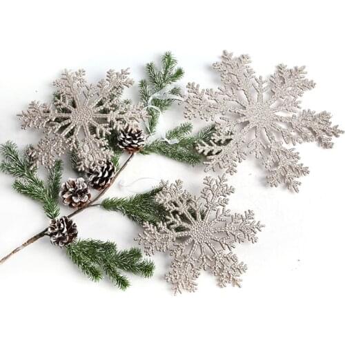 Holiday Decoration Pendant Christmas Ornaments 20-30CM Golden Snowflake Ornaments Shopping Mall Bar Decorations