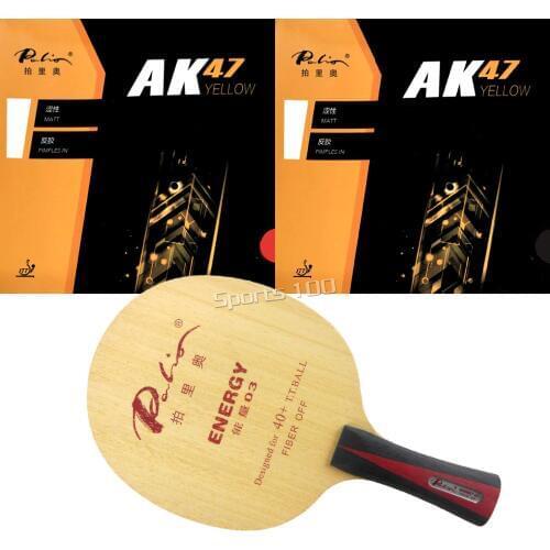 Pro Combo Racket Palio Energy 03 with 2 pieces Palio AK47 YELLOW
