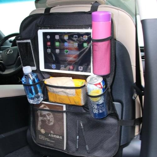 Universal Car Seat Back Bag Multi-Pocket Hanging Storage Bag Car Stowing Tidying Organizer Car Tablet Holder Accessories Supplie