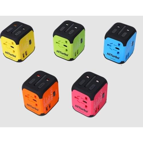 Hiturbo Business trip Worldwide Universal socket Travelplug with Type C and USB charger converter