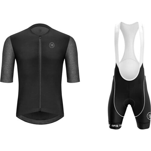 KAPVOE Cycling Clothes Men Bicycle Jersey Kits Gel Pad Road Bike Riding Apparel Bicycle Clothes Racing Downhill Jerseys