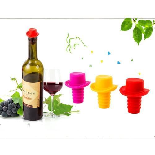1PC Silicone Wine Stopper Bottle Insert Plug Wine Cork Preservation Wine Champagne Stoppers Bar Tools LB 273