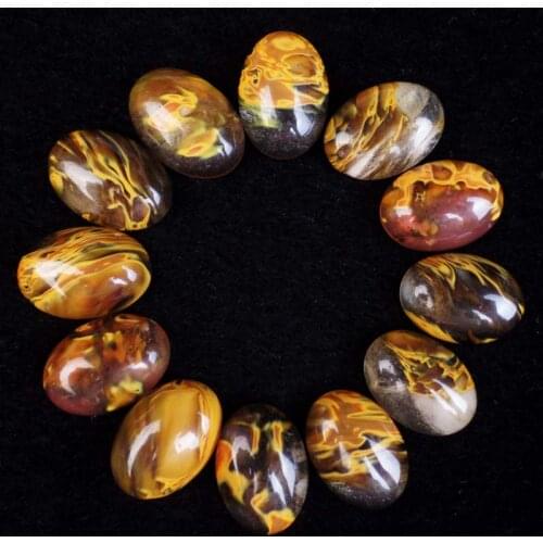 12Pcs Natural Cherry Quartz oval CAB CABOCHON 13x18x5mm Random sending