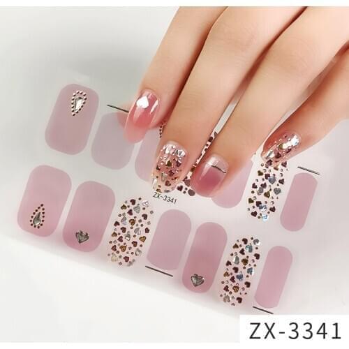 14pcs/sheet Leopard Nail Polish Sticker DIY Adhesive Wraps Waterproof Nail Stickers Nail Varnish Nail Sticker Valentine Gift