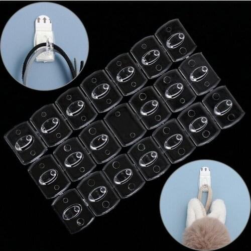 20pcs Wall Transparent Hook Strong Seamless Removable Clamp Adhesive Hook Rack Kitchen Bathroom Towel Key Hanger Wall Rack Tool