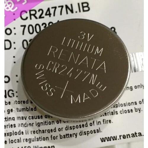 5PCS CR2477N High Temperature CR2477N Button Battery Bare Battery