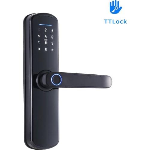Aluminum TTLock APP Bluetooth-compatible Remote Control Intelligent Fingerprint Lock Support Password Code IC Card Key