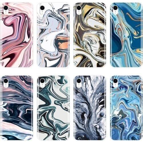 Case For Apple iPhone 6 S 6S 7 8 X XR XS Max Silicone Soft Pink Marble Stone Back Cover For iPhone 8 7 6S 6 S Plus Phone Case