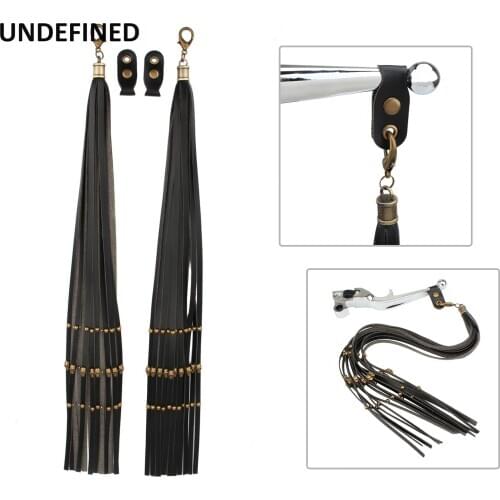 Skull Rivet Leather Lever Cover Motorcycle Clutch Brake Lever Covers Fringe For Indian Chief Classic Cafe Racer Oldschool Custom