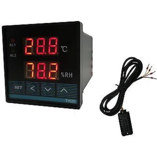 Digital Temperature & Humidity Controller Thermostat with Relay Output Alarm Sensor (Size 48x48 / Celsius/ Centigrade) Hot Sale