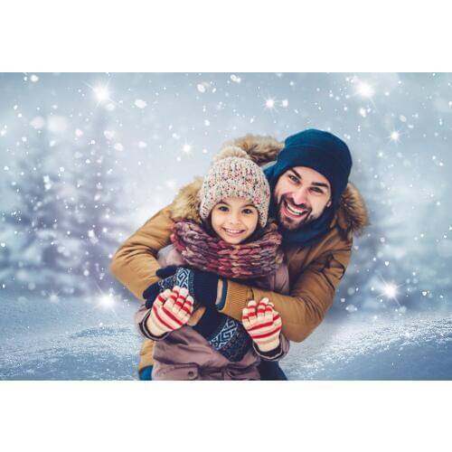 Glitter Winter Wonderland Background Photocall White Snow Christmas Backdrop for Photography Children Baby Winter Portrait Props