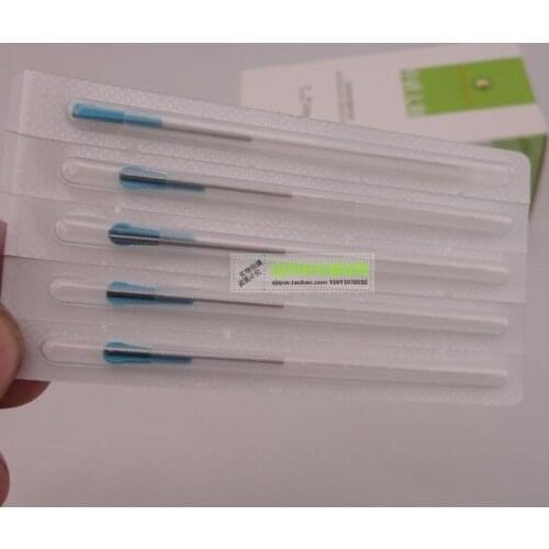 TaiHe Acupuncture Needles edged with guide tube disposable acupuncture needles one pc one tube 100pcs/ pack free shipping