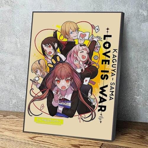 Canvas Painting Love Is War Home Decoration Japan Anime Girl Wall Art Picture Prints Modular Modern Frame Poster For Living Room