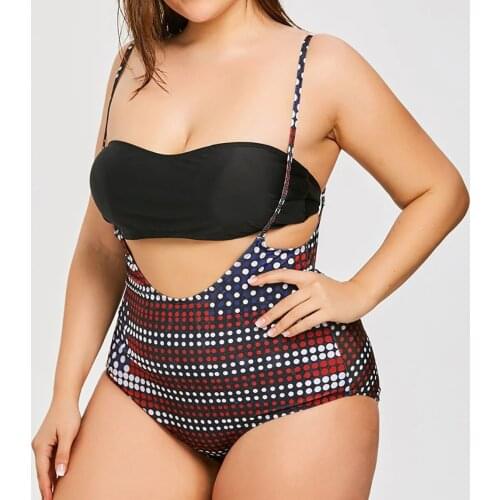 Sexy Dot Bikini Printing Bikini Women Plus Size Bikini Swimsuit Swimwear Swimming Beach