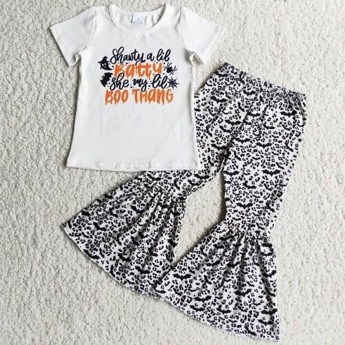Hot Sale Kids Designer Clothes Girls Dresses Sets Fashion Baby Girls Clothing Skirt Halloween 2pcs Outfits Boutique Kids Clothes