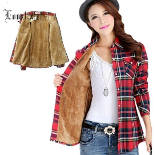 Loyxl.xizi Women's Plaid Shirts