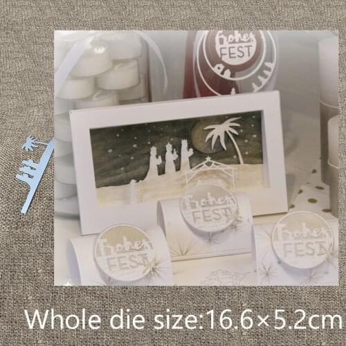 XLDesign Craft Metal Cutting Die cut dies Priest coconut tree edge scrapbook Album Paper Card Craft Embossing die cuts